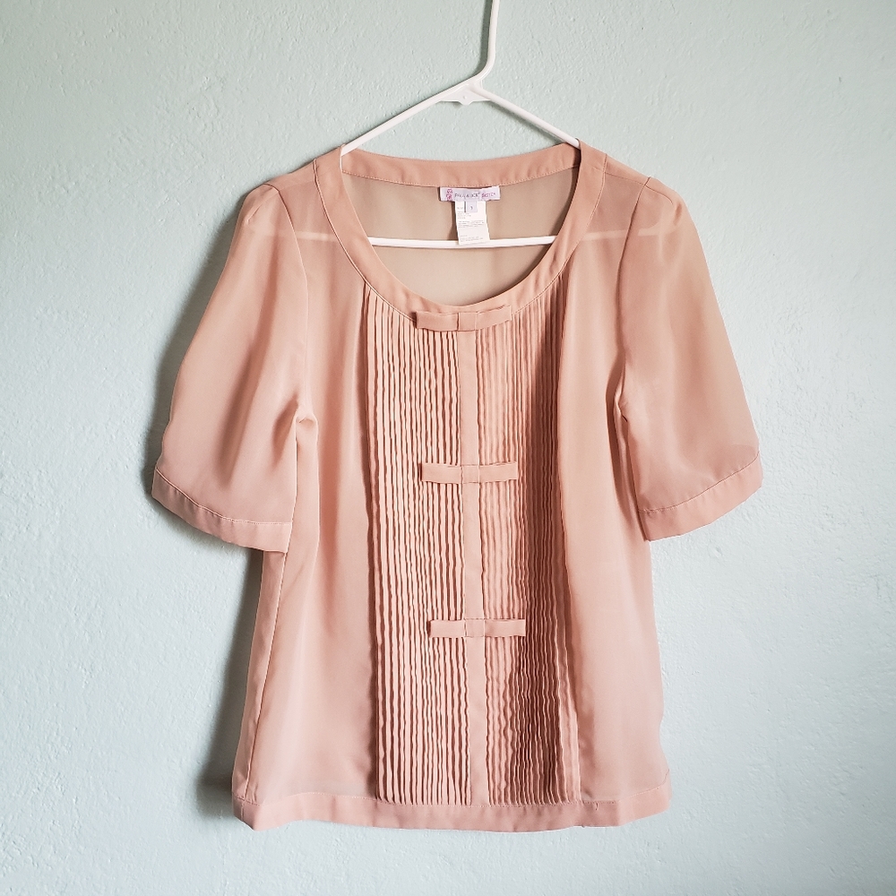 Gorgeous Paul & Joe Sister (Anthropologie) blouse, size 3, light pink